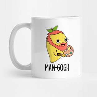 Man-gogh Cute Artist Mango Pun Mug